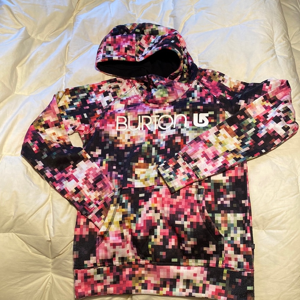 Burton hoodie-size M-pink/yellow/green/black